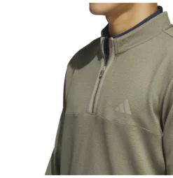 Adidas Microdot 1/4 Zip Pullover -Titleist Butik Adidas2520Microdot25201 42520Zipp4OLIVE2520STRATA HEMP517
