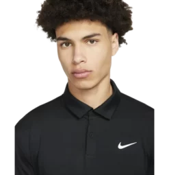 Nike Dri-Fit Tour Polo Heather -Titleist Butik Nike20Dri Fit20Tour20Polo20HeatherBLACK WHITE524