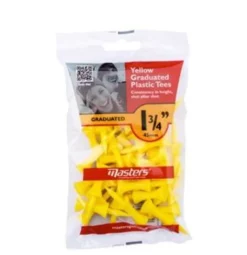Masters Plastic Graduated Tees 1 3/4inch Yellow